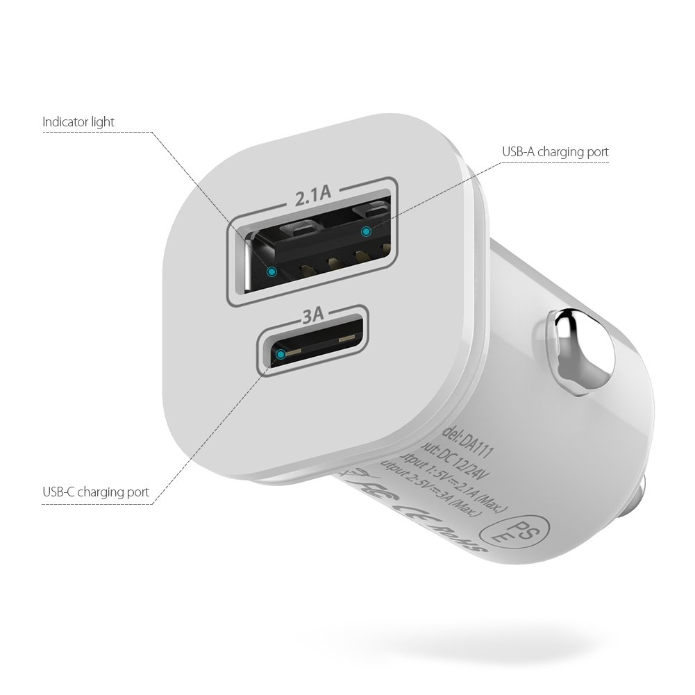 dodocoolJapan's tweet image. dodocool USB-C車載充電器⚡️
詳細はこちら：amazon.co.jp/dp/B01MDTZJ0I
#dodocool #充電器 #車載充電器