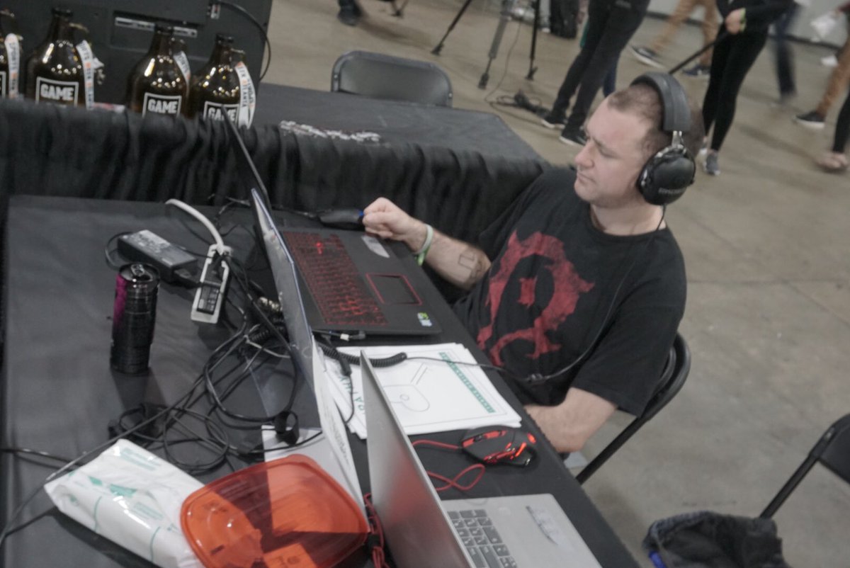 male_npc's tweet photo. DreamHack ATL has wrapped. It has been a pleasure to show some some of the amazing games made at @iThriveGames game jams this year. Getting to see eSports enthusiasts engage with these games was amazing and a great affirmation of our work. #ithrivegames #dreamhackAtlanta https://t.co/KrBLSsvtdX