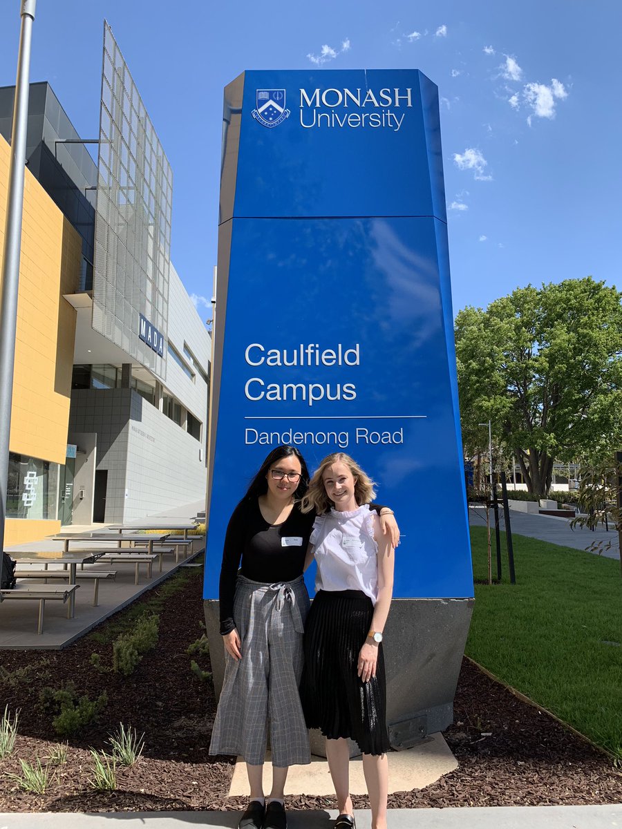_samlai's tweet photo. First conference ever ✅ So thankful I got to experience it with these two lovelies #ERA2018Monash @GeorginaKamm @Mel__Hull @CAIN_Lab https://t.co/F75DfBtS5G