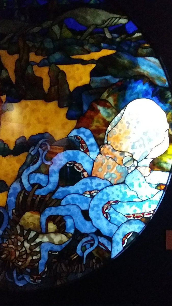ALCESonline's tweet photo. After a fabulous week at #CIAC2018 we've returned to @Scripps_Ocean for a bit more collection work. But first, a visit to @Birch_Aquarium where we spotted this gorgeous stained glass octo! Serious case of the covets... https://t.co/9z5uN40rYb