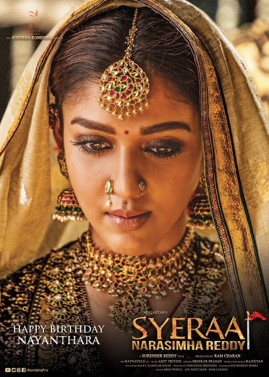 KKavikkaran's tweet photo. Nayan biggest movie..'SYERAA' 😙😙😚😙 https://t.co/Q4EeUsGkIV