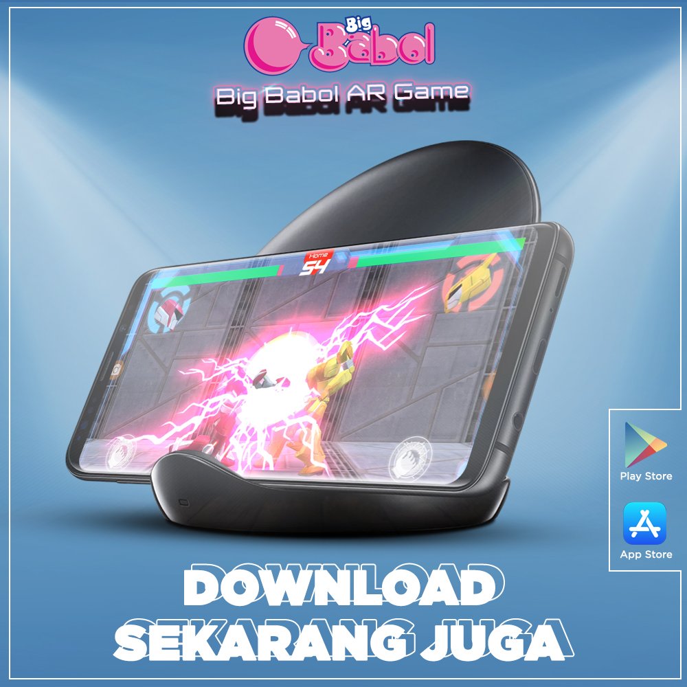 Masih belom download aplikasi Big Babol AR Game? Yakin? Buruan download sekarang dan ikutan kompetisi #PerangRobot buat dapetin hadiah-hadiah keren, Fren! #BigBabolARGame