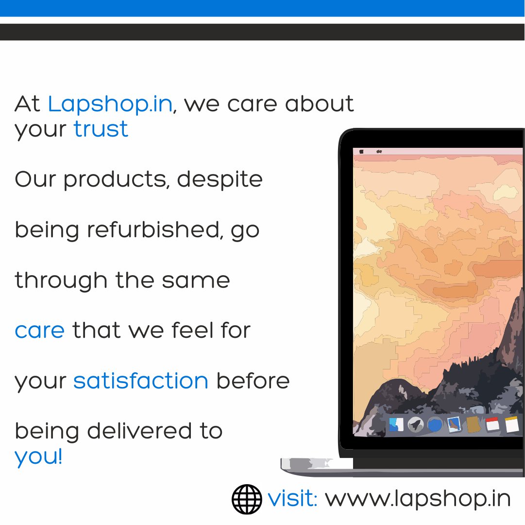 lapshopindia's tweet photo. Why choose @lapshopindia ?
#laptops #laptop #technology #usedlaptops #desktops #macbooks #photooftheday #hack #instagood #followforfollowback #mobilephotography #instatech #techie #brands #service #warranty #connectforreal #connectformore https://t.co/br9Tq2tzDM