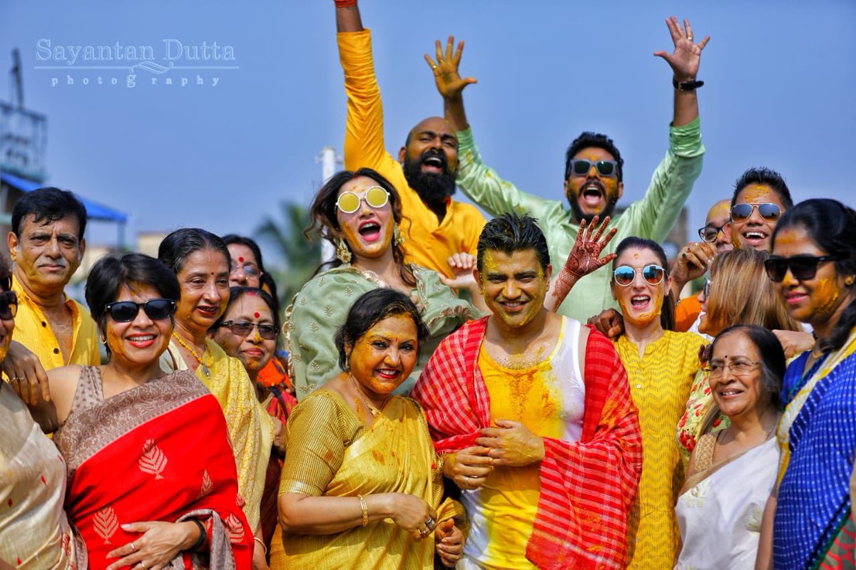 itsneilroy's tweet photo. #AshNeil Wedding Haldi ceremony @iamrajchoco @subhashreesotwe https://t.co/7p69cfazxt