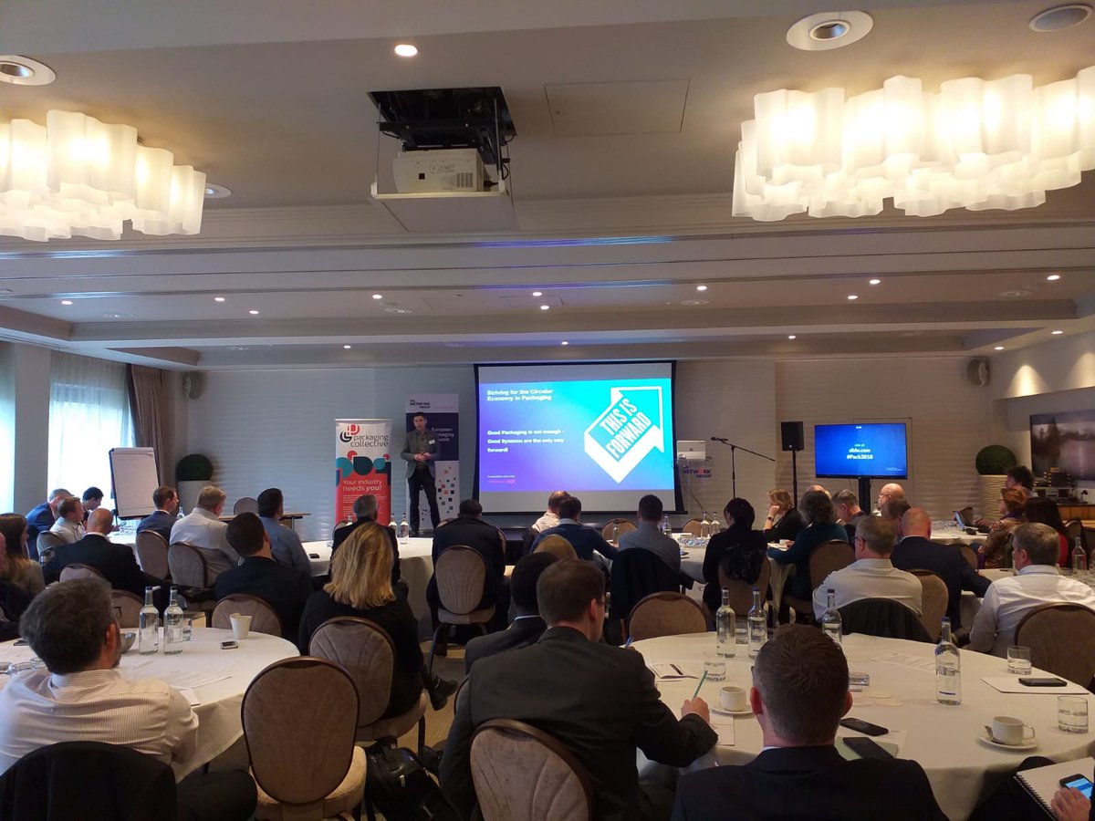TNG_Packaging's tweet photo. Opening the European #Packaging Network  this morning with a session from @CocaColaCo on #circulareconomy #recycling https://t.co/NFD8R2U7I8