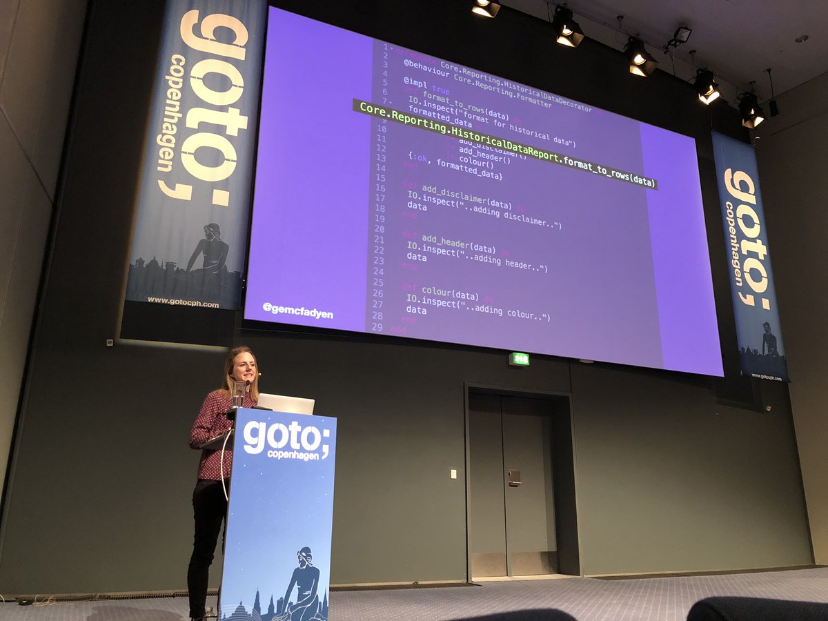Kevin Simper (@kevinsimper) on Twitter photo How do you implement SOLID with the functional language <a href="/elixirlang/">The Elixir programming language</a>? In this keynote <a href="/gemcfadyen/">Georgina McFadyen</a> shows us with a awesome presentation 👏 Illustrations are spot on and helpful #gotocph How do you implement SOLID with the functional language <a href="/elixirlang/">The Elixir programming language</a>? In this keynote <a href="/gemcfadyen/">Georgina McFadyen</a> shows us with a awesome presentation 👏 Illustrations are spot on and helpful #gotocph
