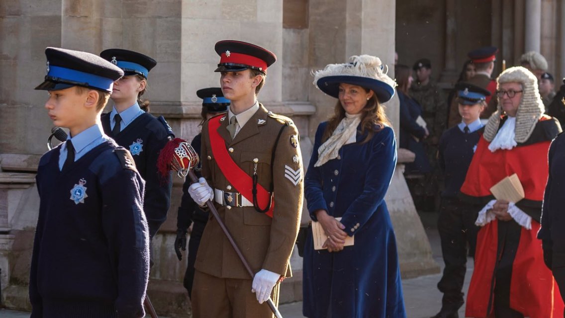 Our newly promoted CSgt Dalton was a Sword Bearer for the <a href="/HertsSheriff/">Herts High Sheriff</a> at her Justice Service yesterday. Thank you for asking us to help Ma'am. @ColinWoodward00 @acftrgadviser <a href="/ArmyCadetsUK/">Army Cadets UK</a> <a href="/StortfordIndie/">StortfordIndependent</a> <a href="/BedsHertsACF/">Beds&HertsACF</a> @DCT_BHACF