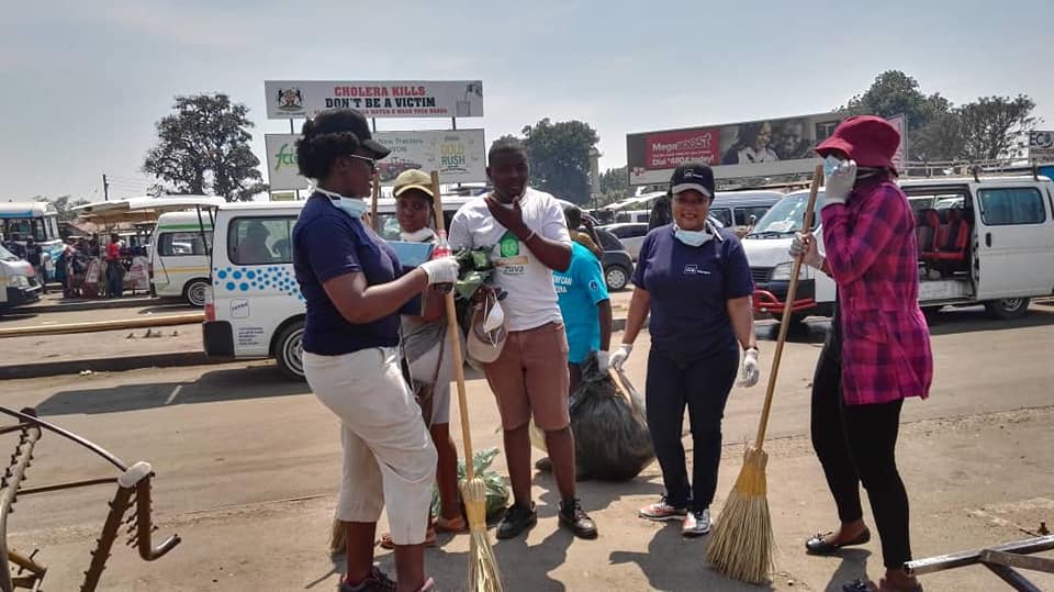 ImpactHubHarare's tweet photo. Saturday's TEAM UP TO CLEAN UP!!! Looking forward to the next round, the smallest action can have the biggest #impact.

#Mushandirapamwe #CommunitySynergy #IHH https://t.co/qxff9kX5mF