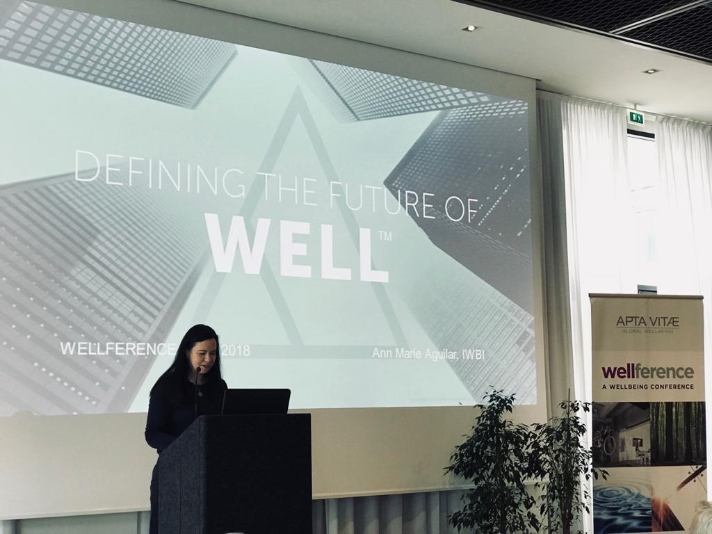 The technical session begins.
The focus will be on the evolution of WELL®v2 pilot, the new version of the WELL Building Standard. Ann Marie Aguilar, Director of Operations Europe for <a href="/WELLcertified/">IWBI</a>  is about to speak
#Wellference2018