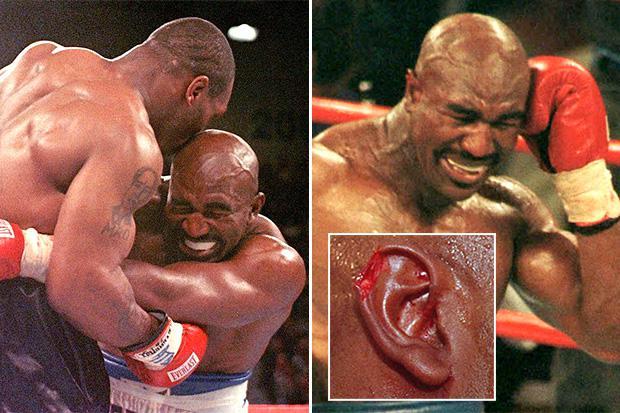 took place in June 27 1997, a day before Mike Tyson bit off a piece of Evan...