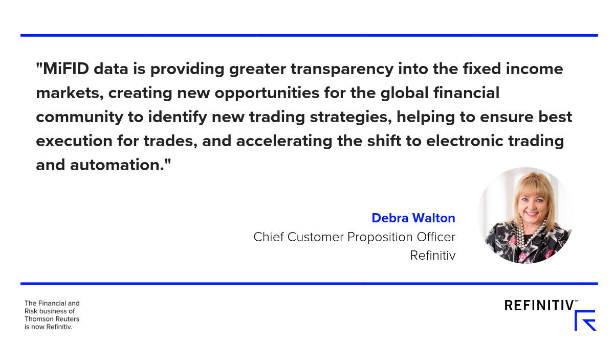 Our new first-of-its-kind aggregate bond service launches today, shining a light on the European bond market to give customers a holistic view of fixed income trade data. refini.tv/2DPPCY2