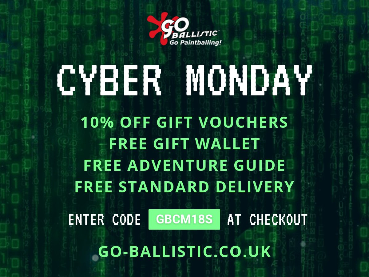 ukpaintballing's tweet photo. Grab our Cyber Monday deal while you can! 

It won't be around for long⚡️ https://t.co/CFqeLu3z2S