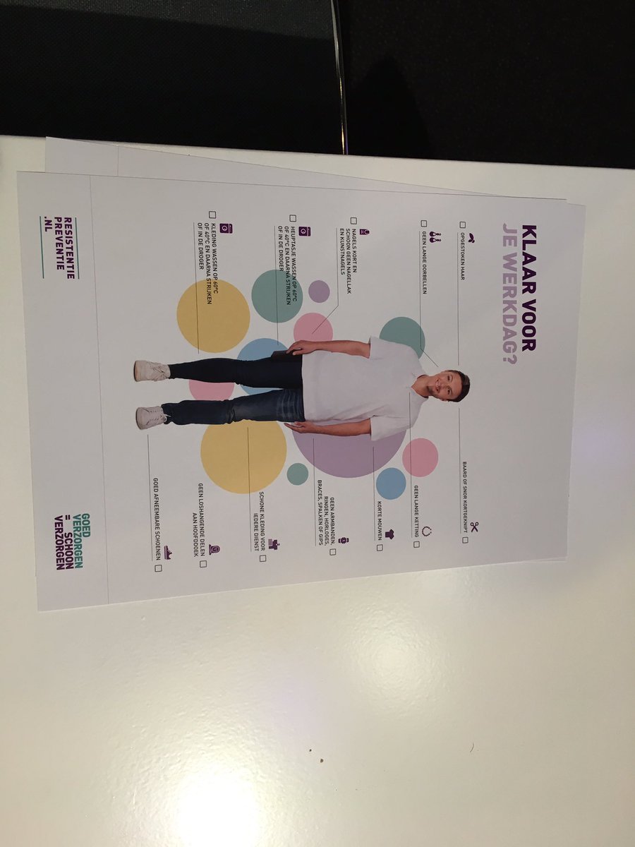 Klaar voor #antibioticaresistentie congres over aanpak ABR in de ouderenzorg. Meer dan 1000 inschrijvingen. Trots op ABR-team #GoedisSchoon