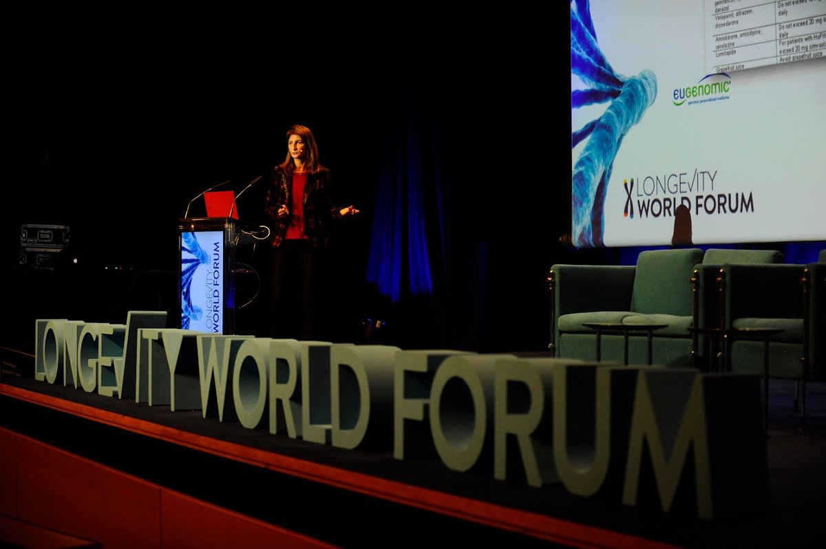 Eugenomic's tweet photo. Longevity Forum. Valencia, 7-8 noviembre 2018. Ana Sabater presentando la ponencia: "Drugs, genes and personalized treatment” y Dr. Juan Sabater, en el coloquio: "What role do pharmacies, clinics, laboratories  and hospitals play in all the development of precision medicine?" https://t.co/w4ySVLnxcj