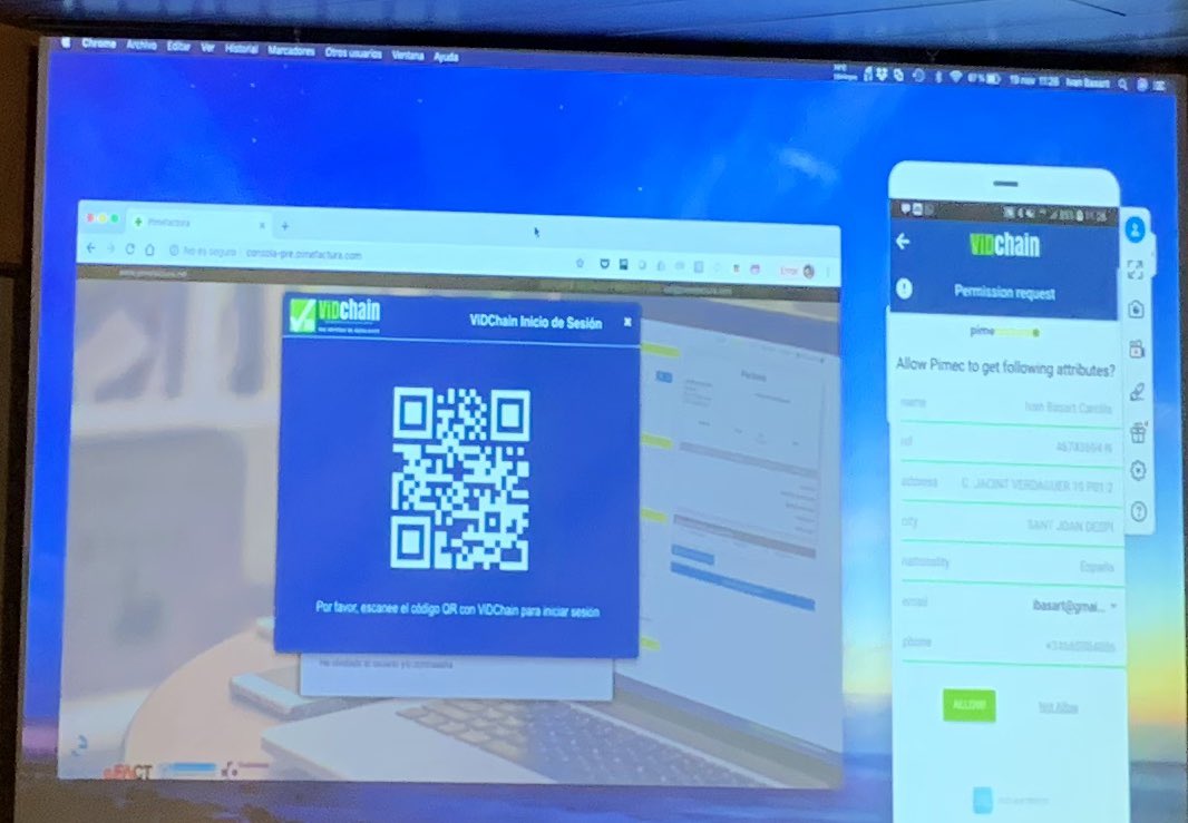 Adriana Freitas (@adrianafreitas) on Twitter photo Live Demo #DigitalID and <a href="/pimec/">Pimec</a> #pimefactura
Now <a href="/ValidatedID/">Validated ID part of Signaturit Group</a> Blockchain Self-sovereign Identities SSI (<a href="/ViDChain/">Vid Chain</a>) and Digital Signature (<a href="/ViDSigner/">VIDsigner</a>) solutions, to legally ensure the validity of electronic transactions.
At #DemoDay @alastria_es #blockchain #ECOCataluña Live Demo #DigitalID and <a href="/pimec/">Pimec</a> #pimefactura
Now <a href="/ValidatedID/">Validated ID part of Signaturit Group</a> Blockchain Self-sovereign Identities SSI (<a href="/ViDChain/">Vid Chain</a>) and Digital Signature (<a href="/ViDSigner/">VIDsigner</a>) solutions, to legally ensure the validity of electronic transactions.
At #DemoDay @alastria_es #blockchain #ECOCataluña