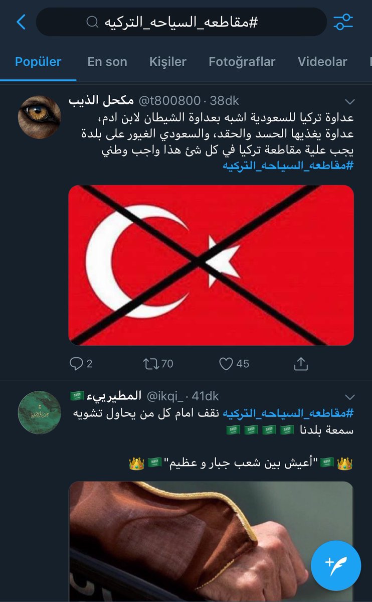 Suudi Arabistan yönetimi türk ürünlerine boykot çağrısı yapıyor.!