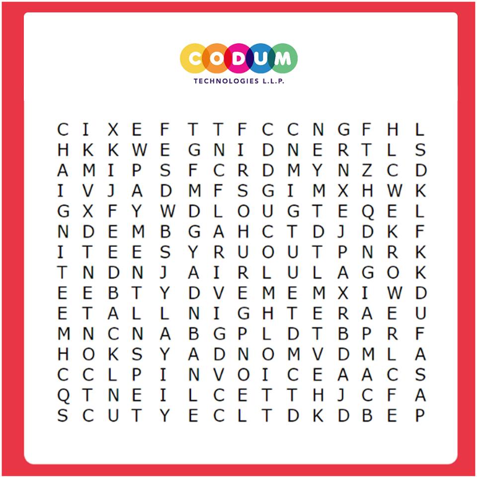 CodumDigital's tweet photo. Are you a true agency professional? 

If yes, this word-search shouldn't be a task for you. 

Comment the below, the one to find them all stands a chance to win an exclusive goodie! 

#CodumDigital #Agency #Professional https://t.co/n0PxIKmgCv