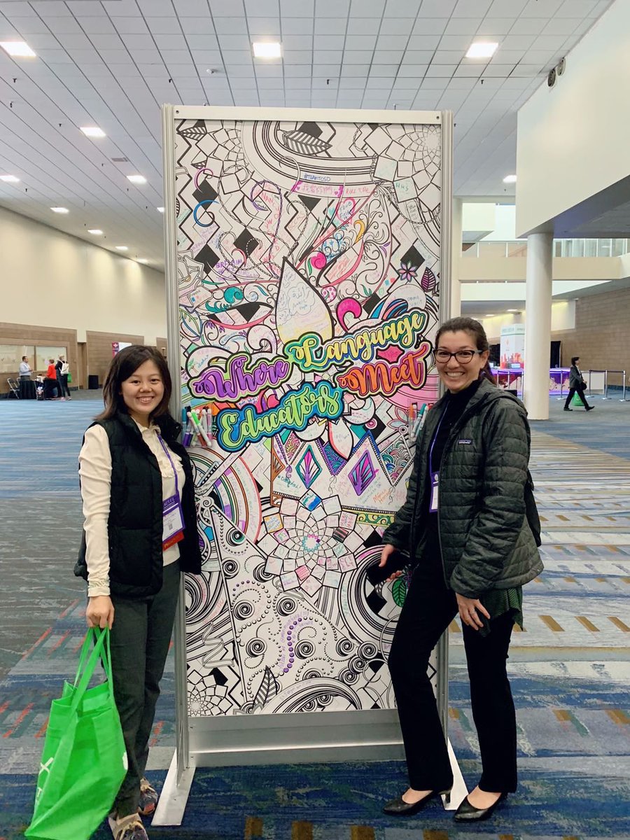weinalichen's tweet photo. Great time presenting with my colleague Dr. Miyake-Trapp @TeachFiercely at the ACTFL Annual Convention! Now it is the time to explore NOLA! @actfl #ACTFL2018 #TESOL #gsep #pepperdineuniversity https://t.co/B0e20eIoAR