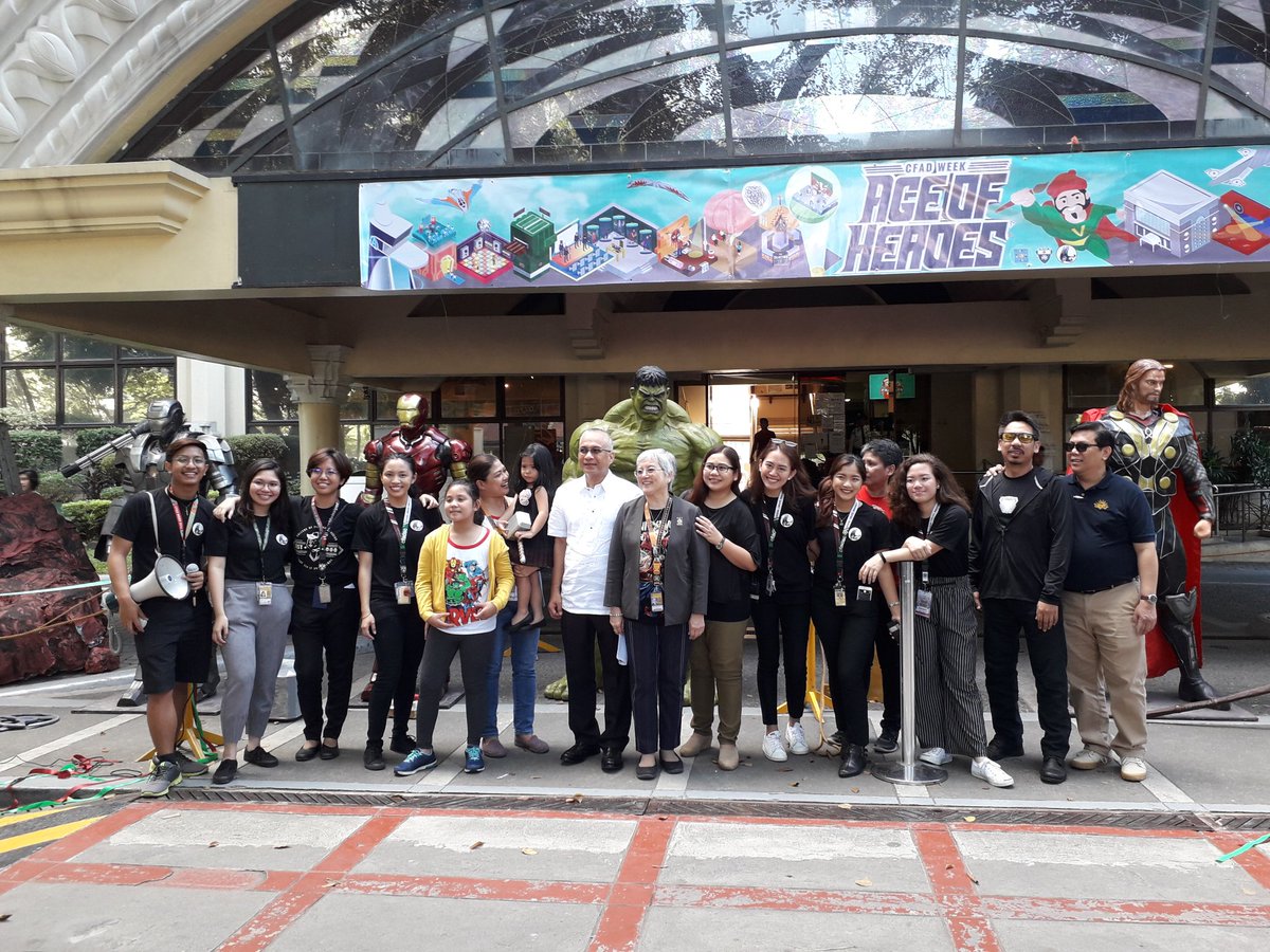 ustcfadsc's tweet photo. CFAD WEEK : Age of Heroes is now officially open! Opening remarks from our very own Lolo Regent and Dean Que ❤💚 #CfadActivate https://t.co/vTWt5RUzRg