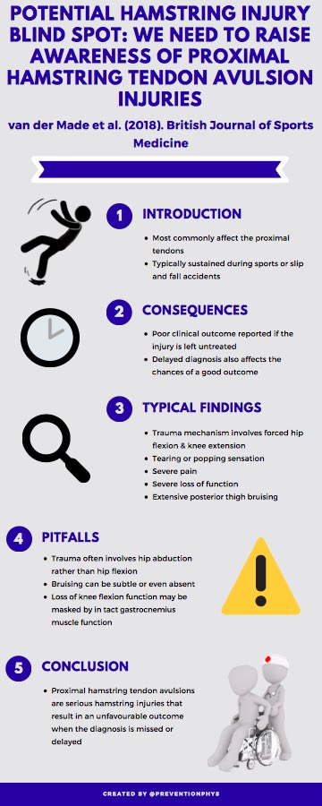 PreventionPhys's tweet photo. #MondayMention #️⃣2️⃣5️⃣ @AvanderMade @Jltol @guusreurink @KerkhoffsG latest piece in the @BJSM_BMJ aims to raise awareness of Proximal Hamstring Tendon Avulsion injuries https://t.co/eqlfVSINPL