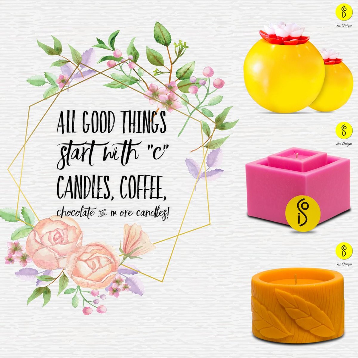 SOSIDesigns's tweet photo. All Good Things Start With "C" Candles, Coffee, Chocolate and More Candles! 

Visit us at: https://t.co/KeagDCWY3f

#SOSIDesigns #DesignerCandleCollection #HomeDecor #GiftIdeas #Decor #Handcrafted #HandMade https://t.co/BdudHwZXcw