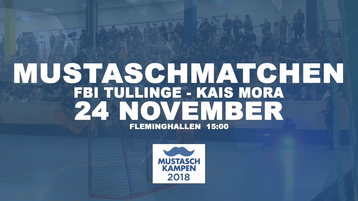 Mackan_M's tweet photo. Nu på lördag! Tillsammans mot cancern👊🏻 @FBITullinge @KAISMoraIF #innebandy #fbitullinge #mustaschmatchen https://t.co/A4ifKELO73