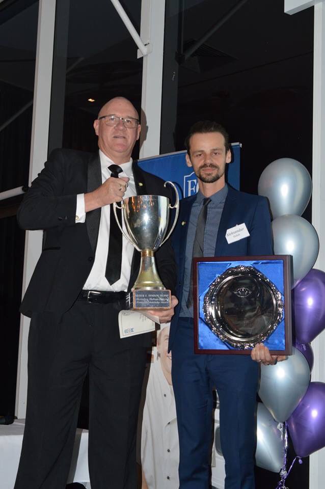 ASB_OZbaking's tweet photo. The winner of the #ArthurEDenisonTrophy is Aleksandar Golub (Victoria). I’m a 2ndyr apprentice working at Loafer Bread, a bakery and cafe that specialises in sourdough bread and viennoiserie. ABINSA scholarship will help me improve my knowledge and skills in Artisan bread. https://t.co/Oy2fuC9HeU