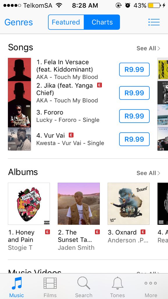 Sa Itunes Chart