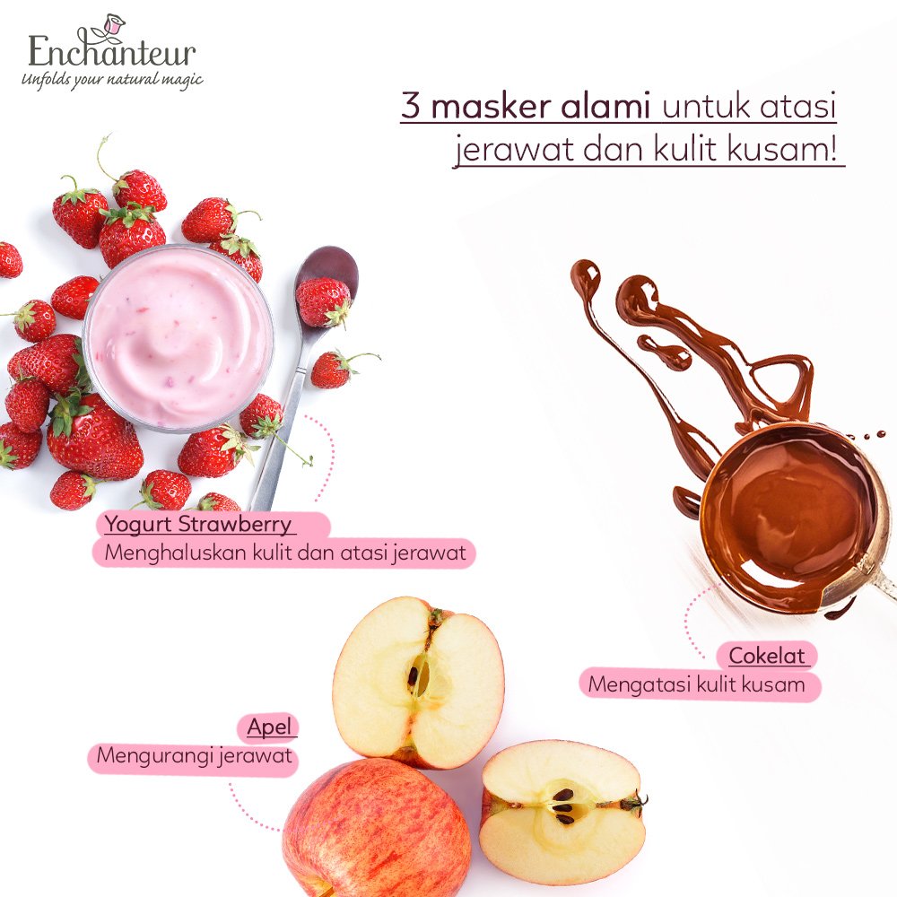 Jerawat dan kulit kusam emang sangat mengganggu. Selain itu, juga bisa menghilangkan kepercayaan dirimu saat kencan sama si Dia, lho! Eitsss, jangan khawatir, cobain 3 masker alami ini untuk mengatasinya! Kira-kira masker apa nih yang ingin Amour coba?