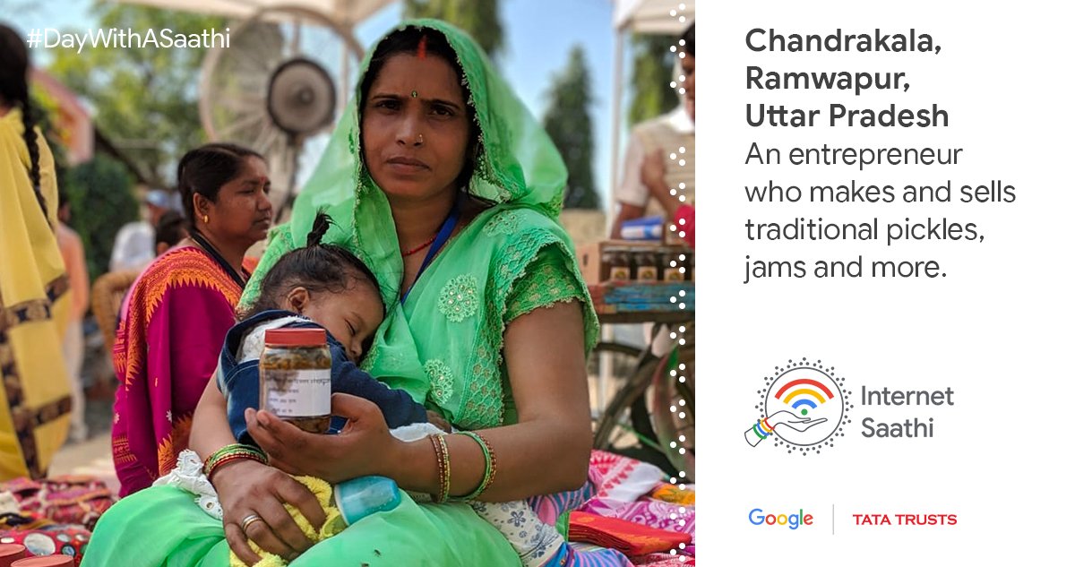GoogleIndia's tweet photo. You are the writer of your story. This #WomenEntrepreneurshipDay, meet few Internet Saathis who are writing their own success stories, with a little help from the internet. #DayWithASaathi https://t.co/7AcZLEv2Fa