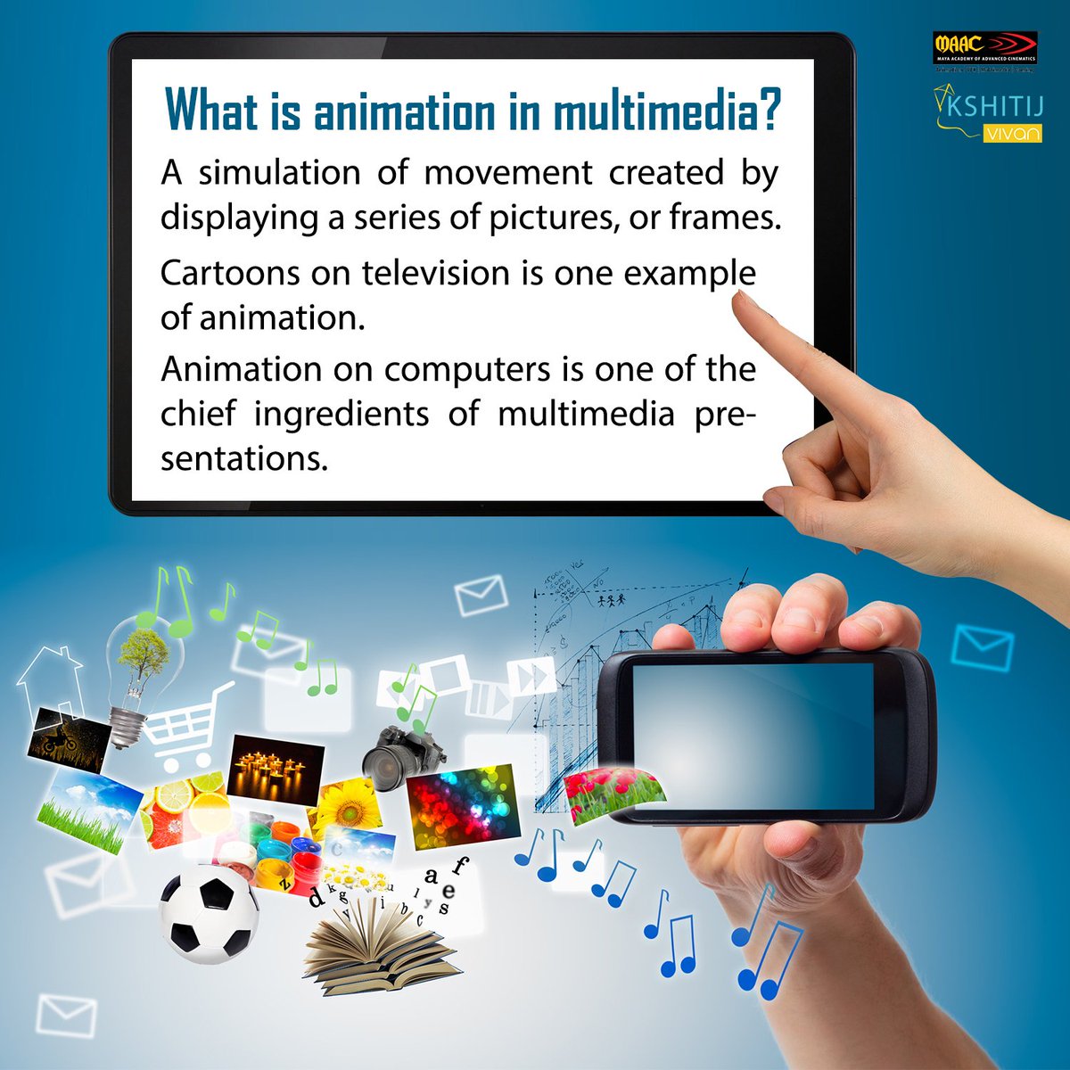 MaacAhmedabad's tweet photo. What is Animation in Multimedia?
https://t.co/rjctajdxWo
#Animation #multimedia #multimediapresentations #Animation #AnimationCourses #MaacCGRoad #MaacSateliteRoad https://t.co/rvoP6fpopp