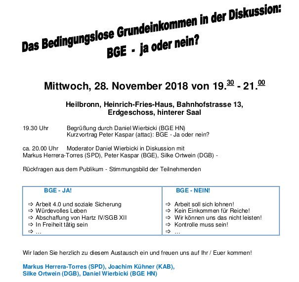Einladung BGE – Diskussion 28.11.2018 buntelisteheilbronn.wordpress.com/2018/11/19/ein…