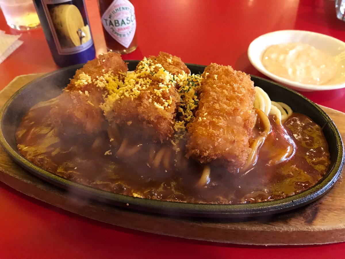ayaman_kantoku's tweet photo. せっかくなのであんかけスパ食べて来ました🍝
上にのっているのはカニクリームコロッケ🙌
とても雰囲気のある素敵なお店でした🇮🇹

#スパゲッ亭チャオ #豊橋 https://t.co/YhlLYA3WRU