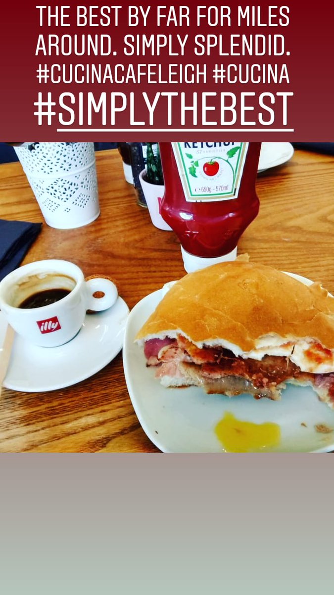 THE Best By Far for miles around. Simply Splendid. #CucinaCafeLeigh #Cucina #SimplyTheBest