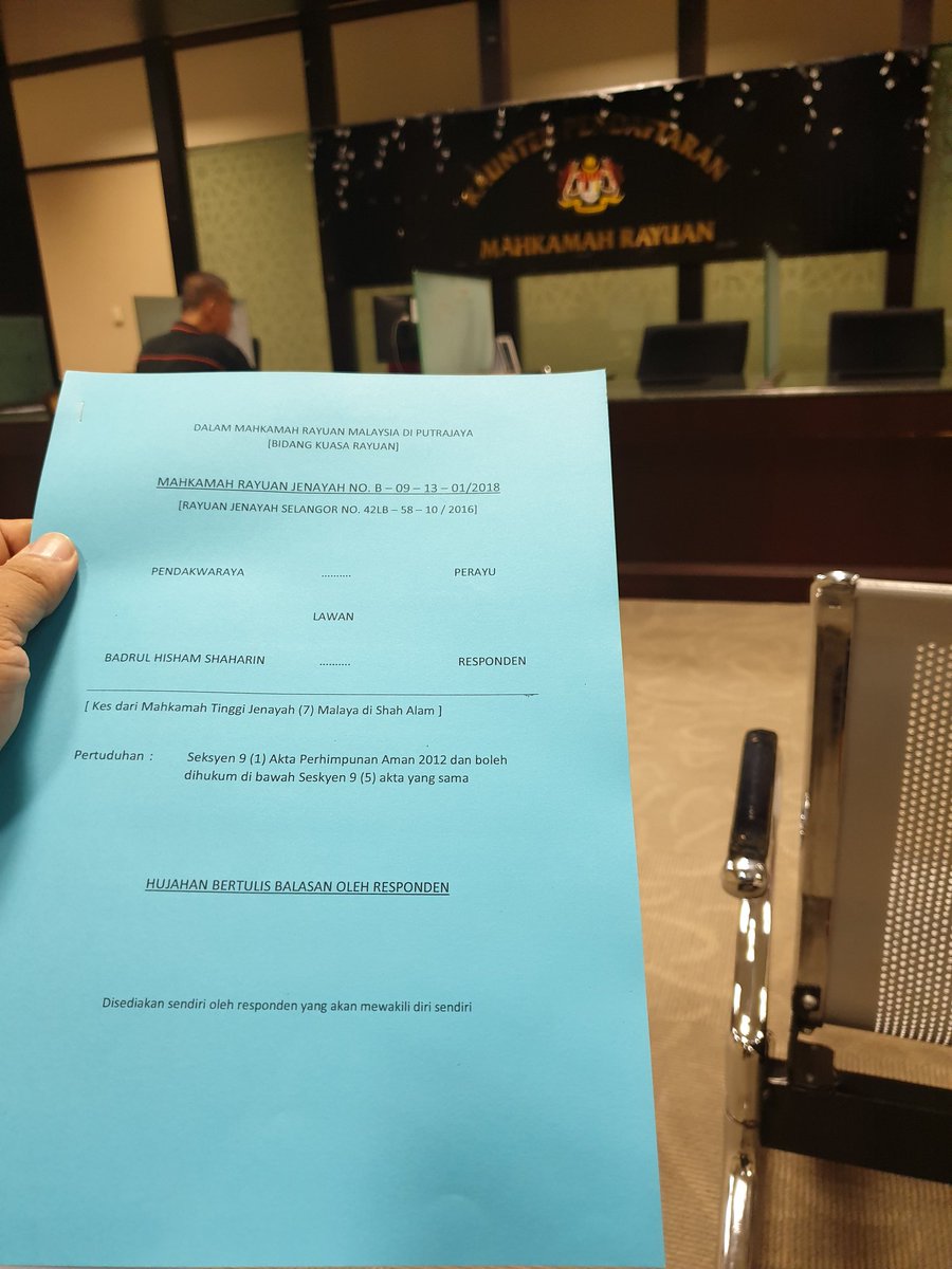 Che Gubard On Twitter Selesai Failkan Hujahan Balas Bertulis Selaku Respondan Di Mahkamah Rayuan Putrajaya Bagi Membalas Hujah Rayuan Agcputrajaya Harap Ag Jangan Hantar Pendakwa Garang Garang 4 Dis Nanti Ya