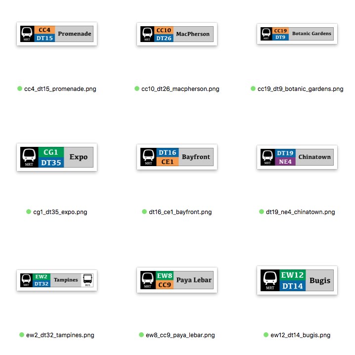 invisible_info's tweet photo. ✅ Finish updating Singapore MRT stickers to latest version. https://t.co/ZMHN9fivAC