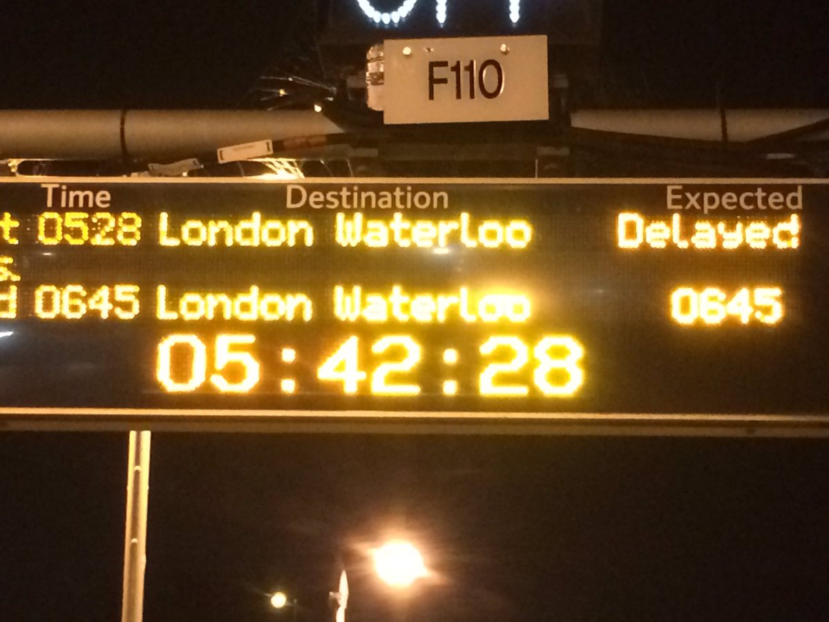 kamil_malec's tweet photo. @southwestrains welcomes us in a new week with cancelations &amp; delays, your recent performance is worst than poor !!! https://t.co/jAaVPyxGkl
