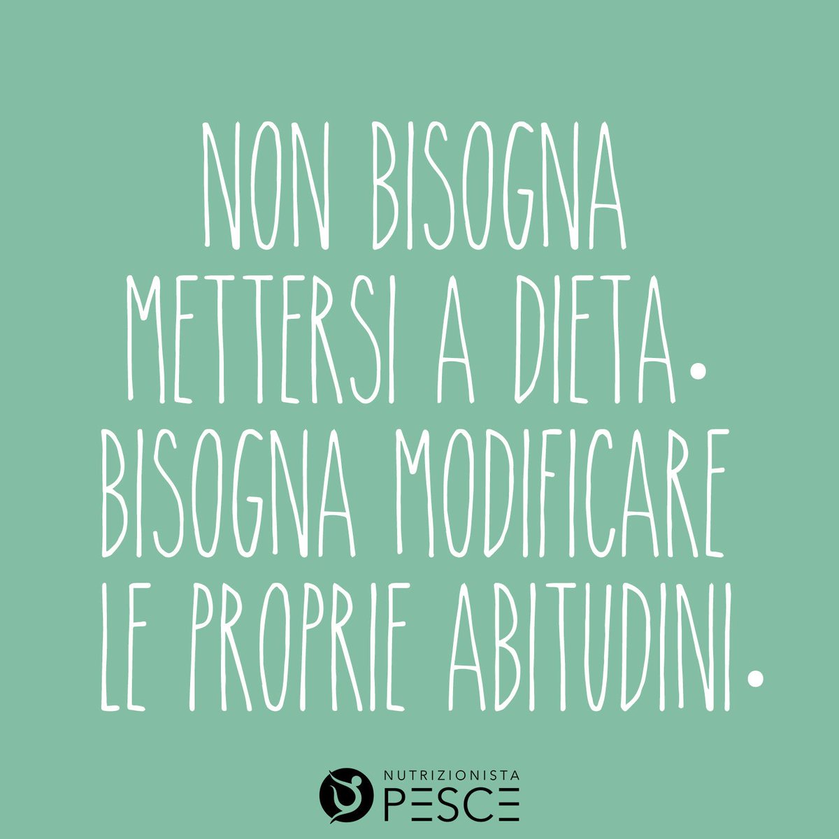 nutrizionista's tweet photo. 💜🙃Non bisogna mettersi a dieta. Bisogna modificare le proprie abitudini 💚🙃 #motivazione #quotes #nutrizione #nutrizionistapesce https://t.co/Oh5DjLfqIK