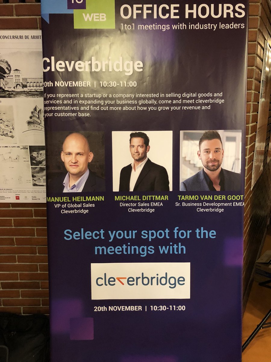 In #Bucharest? Meet us at #Howtoweb #Cleverbridge