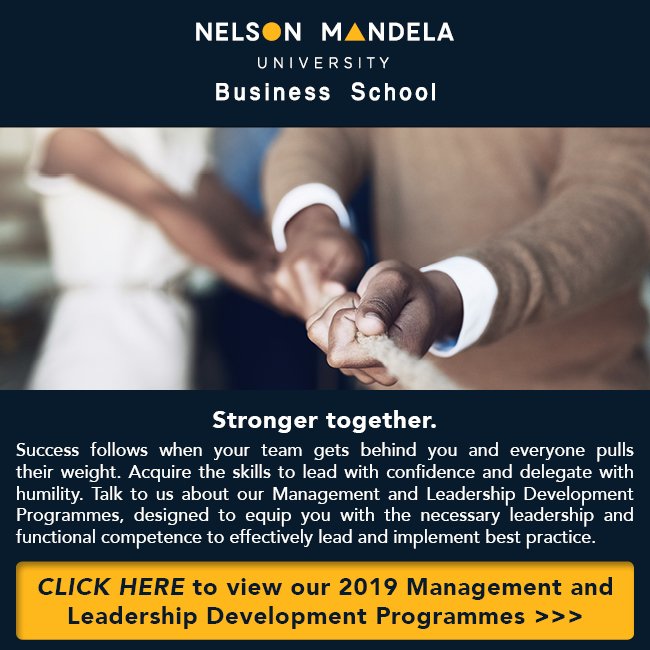 NMU | 2019 Management &amp; Leadership Development Programmes >> businessschool.mandela.ac.za/content/113