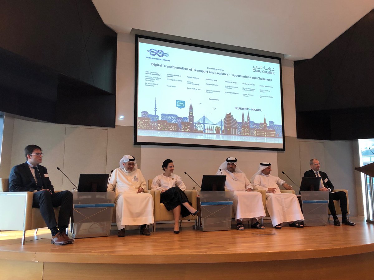 chainstep's tweet photo. Interesting panel discussion at the #Dubai_Chamber during our #Hub_goes_Dubai Tour. It was great to meet @silja_lo again and to enjoy her well done moderation. @HubLogHH https://t.co/gp83fwS6M9