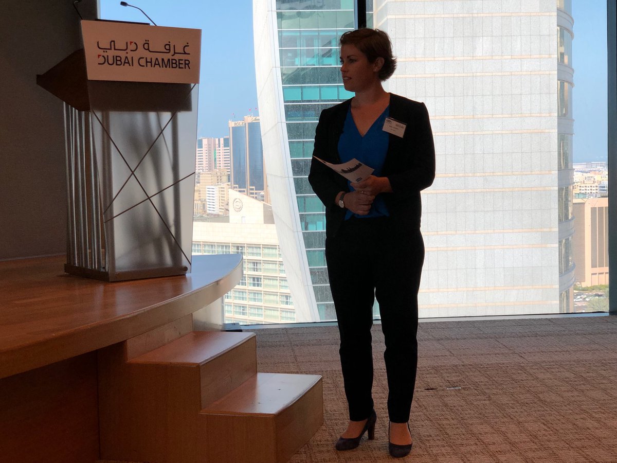 chainstep's tweet photo. Interesting panel discussion at the #Dubai_Chamber during our #Hub_goes_Dubai Tour. It was great to meet @silja_lo again and to enjoy her well done moderation. @HubLogHH https://t.co/gp83fwS6M9