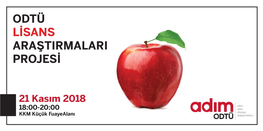 adimodtu's tweet photo. 21 Kasım'da hepinizi AdımODTÜ Lisans Araştırmaları Günü'ne bekliyoruz!
Program detayları ve destek için: https://t.co/TJVBeFwXPs https://t.co/2IA4tOyHsH