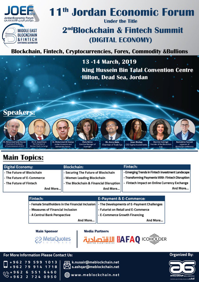 meblockchain's tweet photo. Why the #2nd_Blockchain &amp; Fintech Summit is Different?
4-Speakers and participants will focus on the development of the Fintech, Creypto and blockchain sector, its current condition and potential, key challenges, problems and their solutions. 
https://t.co/9KYxAjei8v https://t.co/ZbZ462XLKA
