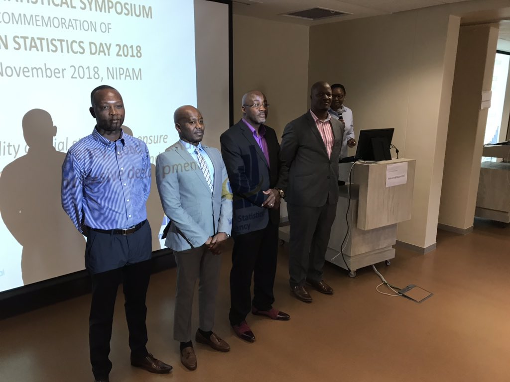 namstatsagency's tweet photo. Dr. Ndeyapo Nickanor officially introduced the interim NamStats committee at the African Statistics Day commemoration #ASD2018 https://t.co/jdhbV3GCG8