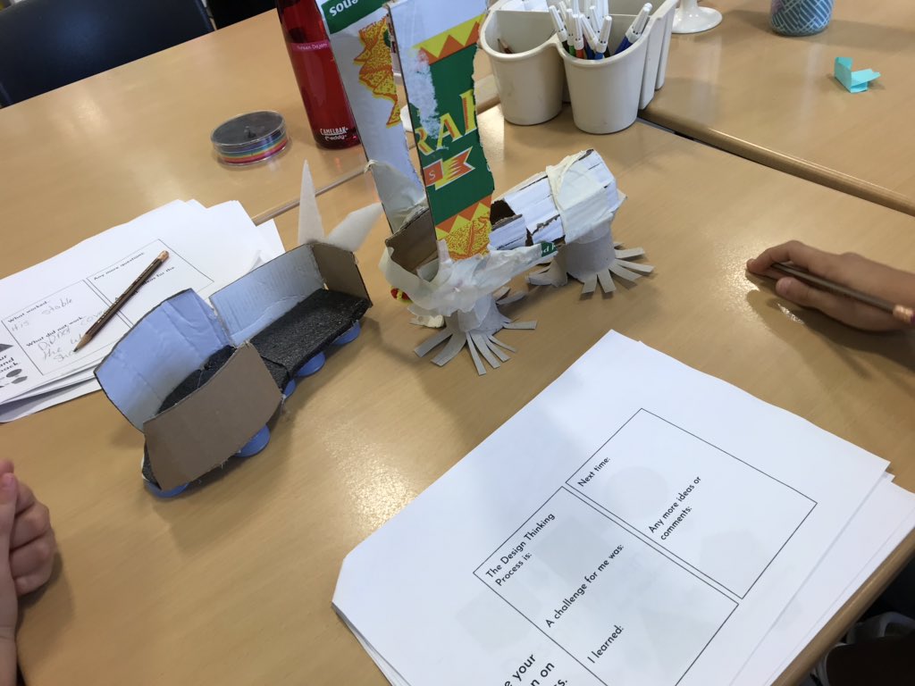 renwilltech's tweet photo. Original shoes made by 4th graders using the design thinking process. Time to reflect. #asdslowchat #asdesedtech https://t.co/MLqne5AAAg