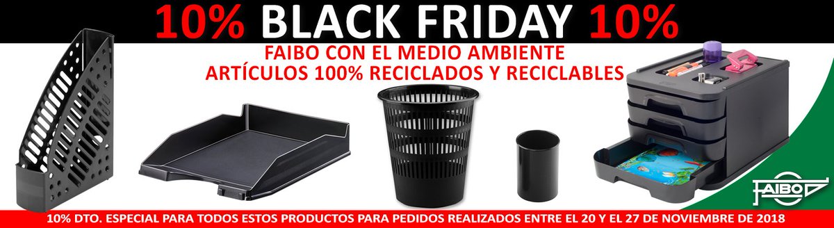 SucVdaEFajeda's tweet photo. OFERTA EXCLUSIVA PARA NUESTROS CLIENTES WEB
Del 20 al 27 de Noviembre, 10% dto. en estos artículos
#Faibo #SerieRecyline #BlackFriday #BlackFridayEnFaibo https://t.co/4TaWZZXQwI