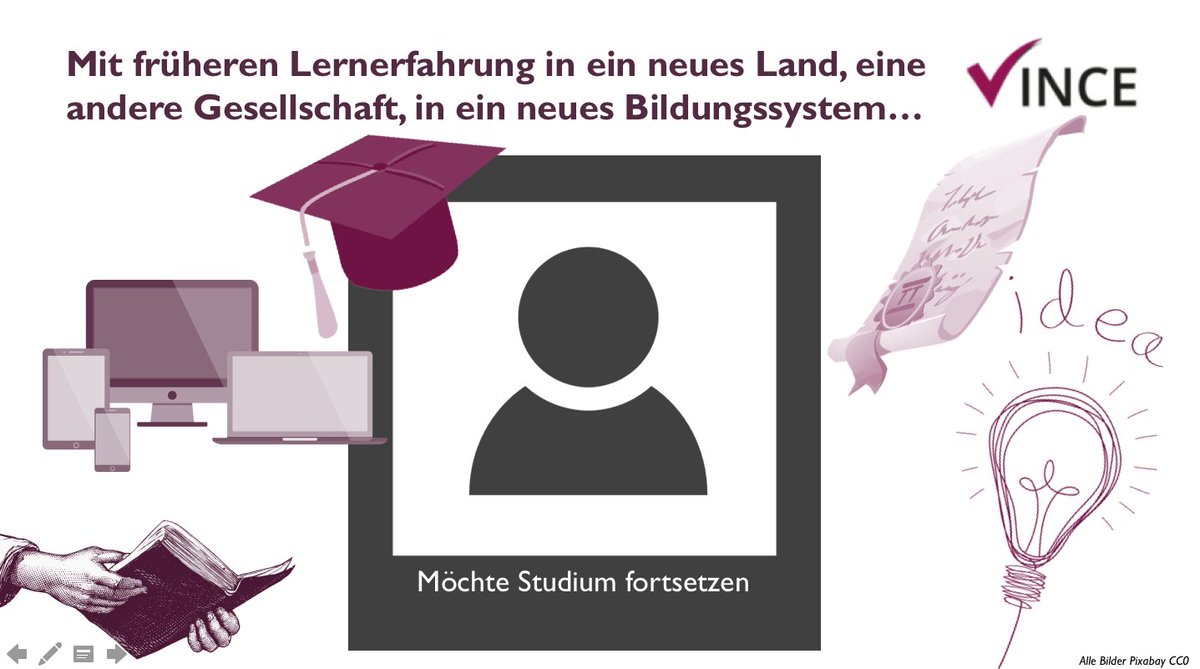 IsabellGru's tweet image. Nicht verpassen: Morgen ist der #VINCEworkshop zum Thema Inklusion von Geflüchteten und MigrantInnen an der Hochschule durch #Validierung und Anerkennung früheren Lernens. Hier anmelden:
eventbrite.com/e/vince-worksh…

#valdationeurope #edchateu #erasmusplus #hochschulchat @imb_duk