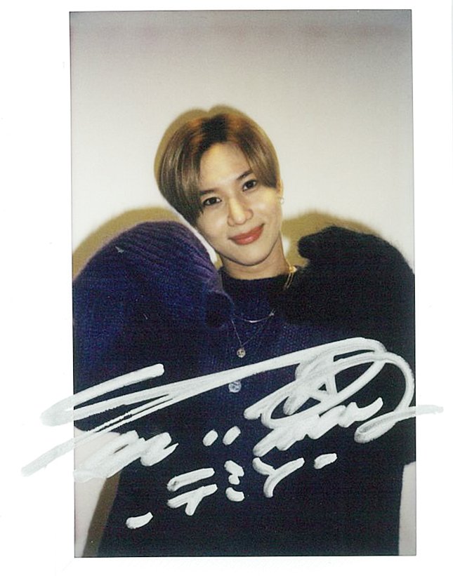 SHINee テミン  キー　サイン　直筆　ポラ風カード SHINee テミン キー サイン 直筆 ポラ風カード SHINee テミン キー