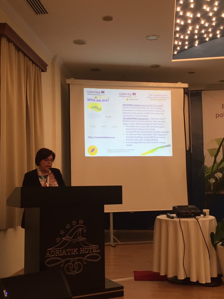 GRASPINNO_MED's tweet photo. Under the 3rd Green Growth Transnational event, our partner General Secretariat for Commerce and Consumer Protection participated in the panel “Green Growth financing and procurement tools” explaining their experience and the benefit gains implementing @GRASPINNO_MED https://t.co/96ODbp14uI
